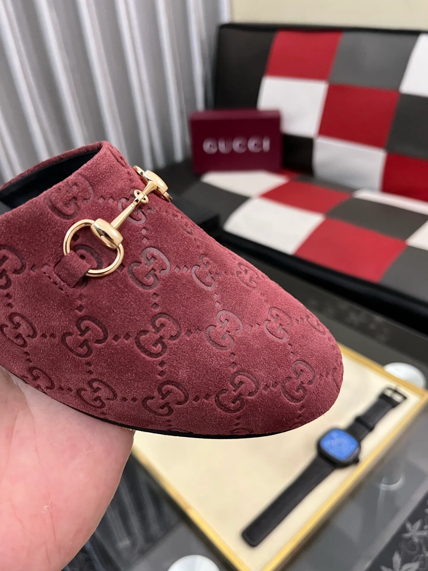 Men's shoes 💰480⌚️⌚️[Gucci] 2024 new season half-slip men's shoes, made of Italian imported first-layer frosted cowhide➕sheepskin lining, original hardware buckle, original combination wear-resistant outsole, real shot 🎬 Very comfortable on the feet, size 36-44